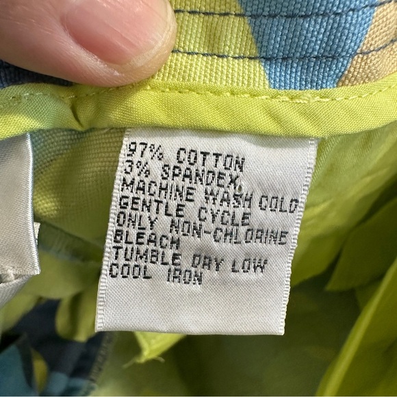 Talbots Stretch size 14 patterned pants, straight leg, cotton blend, fun - Picture 10 of 10